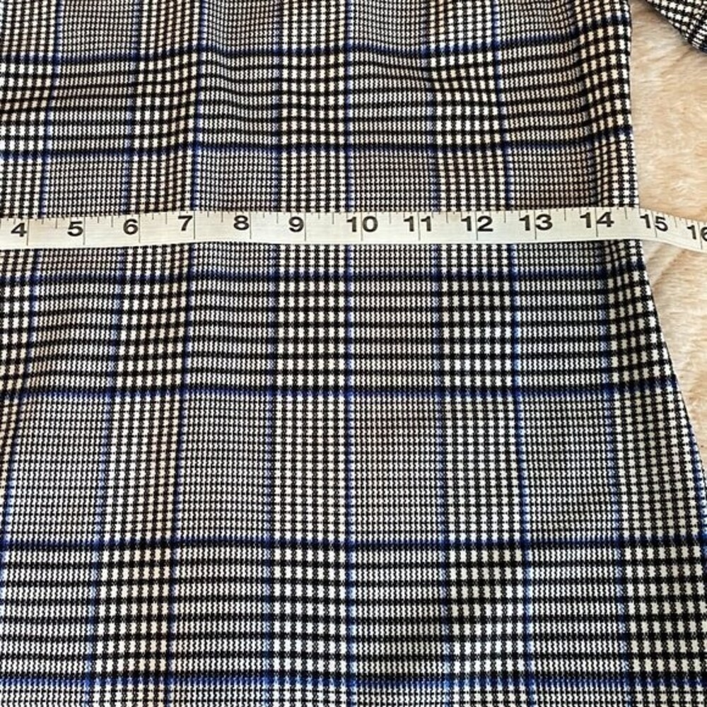 NWT WOMENS DRESS BY INSPIRED HEARTS BLUE BLACK & WHITE PLAID SIZE LARGE - Picture 13 of 14